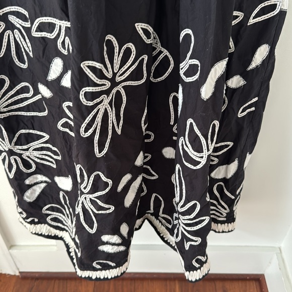 ULLA JOHNSON Hollis embroidered appliquéd pintucked cotton-poplin midi dress 0 - Picture 8 of 15